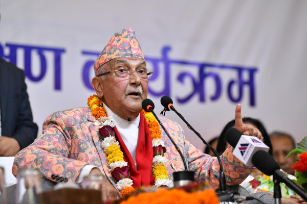 ओलीको तर्क— देश बनाउने पार्टीले बहुमत ल्याएन 